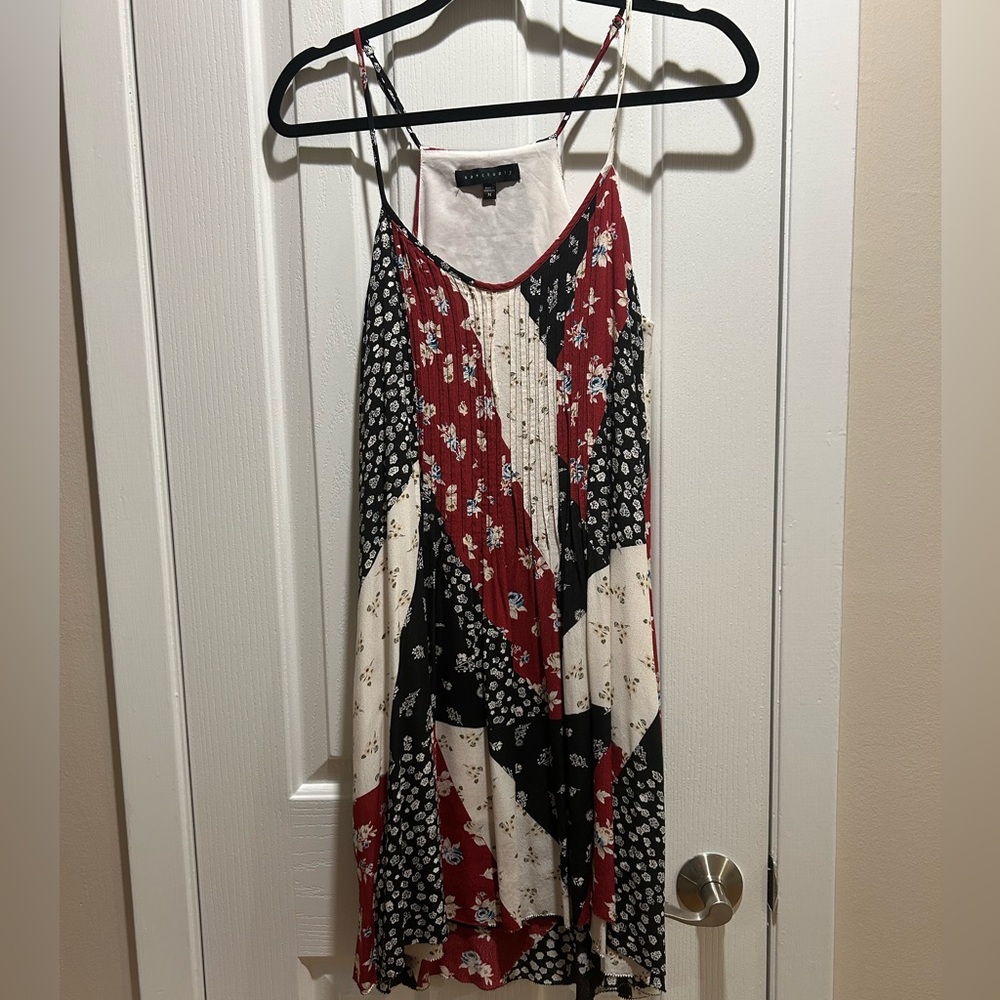 Sanctuary patterned tiered dress